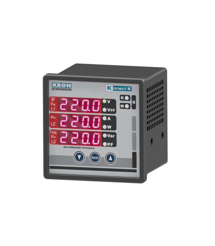 konect fang Ｍ Konect K Medidor de Energia com RS-485 porta de painel