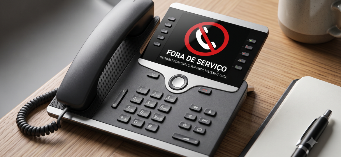 telefone fora do ar